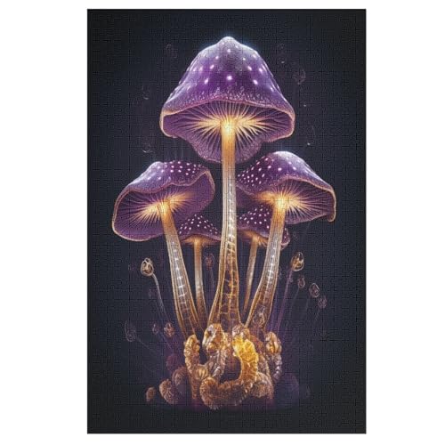Pilz 1000 Teile Puzzles Für Erwachsene,Holzpuzzle - Verringerter Druck Schwieriges Unmögliche Puzzle Für 12+ Kinder （78×53cm） von PPZYY