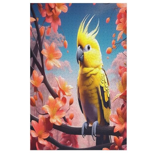 Puzzle 1000 Teile Animal Papagei Holzpuzzle Für Erwachsene Lernspiel Herausforderungsspielzeug The Puzzles Für Erwachsene Kinder （78×53cm） von PPZYY