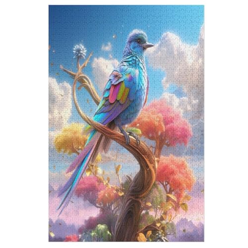 Puzzle 1000 Teile Colorful Vogel Holzpuzzle Für Erwachsene Lernspiel Herausforderungsspielzeug The Puzzles Für Erwachsene Kinder （78×53cm） von PPZYY