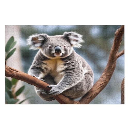 Puzzle 1000 Teile Koala Holzpuzzle Für Erwachsene Lernspiel Herausforderungsspielzeug The Puzzles Für Erwachsene Kinder （75×50cm） von PPZYY
