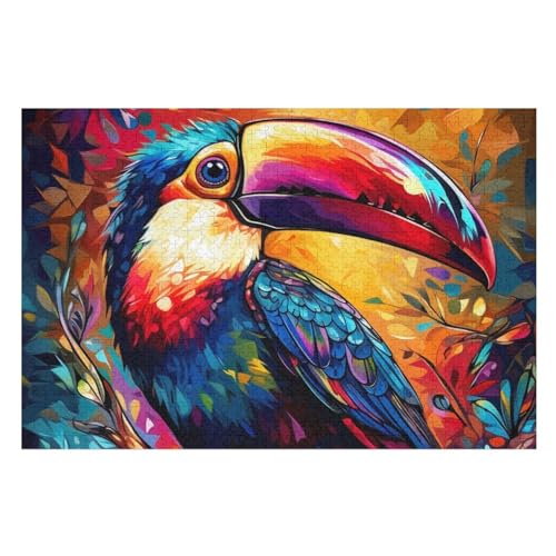 Puzzle 1000 Teile Tukane Holzpuzzle Für Erwachsene Lernspiel Herausforderungsspielzeug The Puzzles Für Erwachsene Kinder （75×50cm） von PPZYY