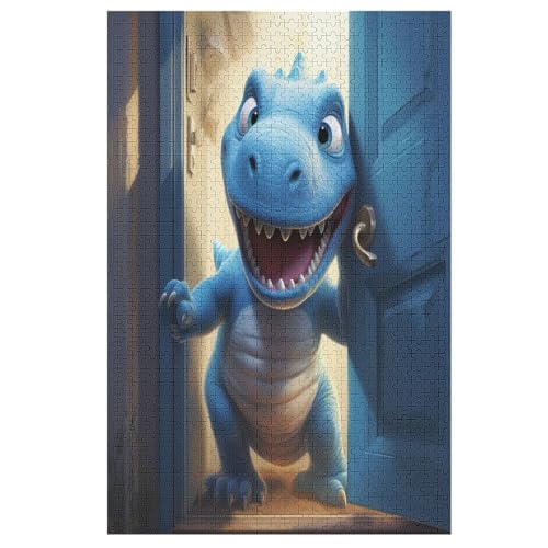 Puzzle Dinosaurier, 1000 Puzzleteile Für Kinder, Holzpuzzles, Geeignet Für Erwachsene Lernspiel, （78×53cm） von PPZYY
