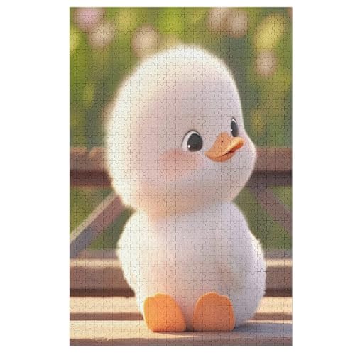 Puzzle Ente, 1000 Puzzleteile Für Kinder, Holzpuzzles, Geeignet Für Erwachsene Lernspiel, （78×53cm） von PPZYY