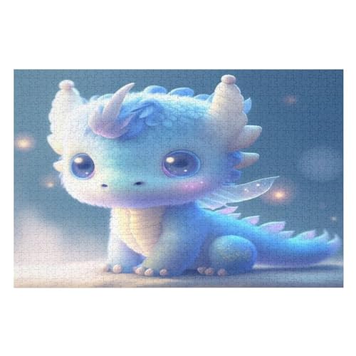 Puzzle Flugsaurier, 1000 Puzzleteile Für Kinder, Holzpuzzles, Geeignet Für Erwachsene Lernspiel, （75×50cm） von PPZYY