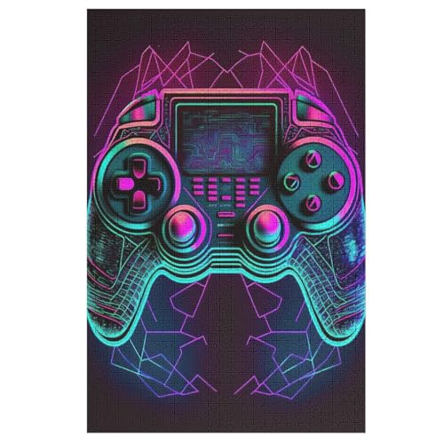 Puzzle Gamepad, 1000 Puzzleteile Für Kinder, Holzpuzzles, Geeignet Für Erwachsene Lernspiel, （78×53cm） von PPZYY