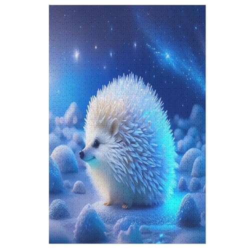 Puzzle Igel, 1000 Puzzleteile Für Kinder, Holzpuzzles, Geeignet Für Erwachsene Lernspiel, （78×53cm） von PPZYY
