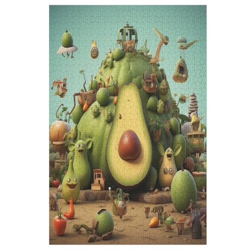 Puzzle Obst, 1000 Puzzleteile Für Kinder, Holzpuzzles, Geeignet Für Erwachsene Lernspiel, （78×53cm） von PPZYY
