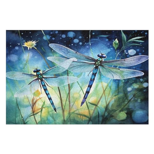 Puzzles Drachefly, 1000 Teile, Puzzle Aus Holz Für Erwachsene Und Kinder Ab 12 Jahren, Lernspielzeug （75×50cm） von PPZYY