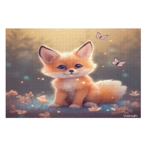 Puzzles Fuchs, 1000 Teile, Puzzle Aus Holz Für Erwachsene Und Kinder Ab 12 Jahren, Lernspielzeug （75×50cm） von PPZYY