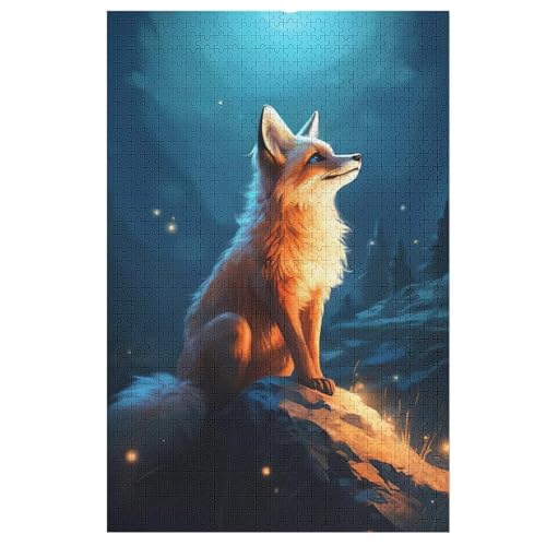 Puzzles Fuchs, 1000 Teile, Puzzle Aus Holz Für Erwachsene Und Kinder Ab 12 Jahren, Lernspielzeug （78×53cm） von PPZYY