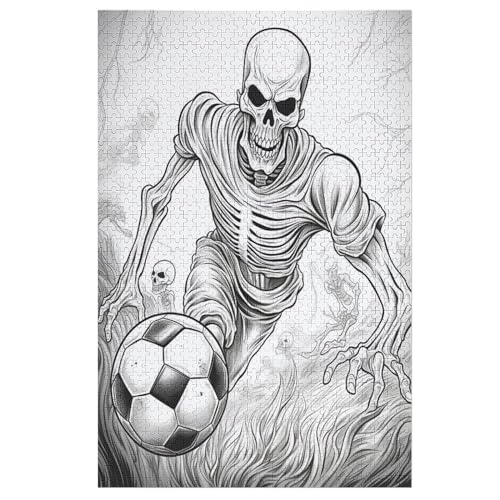 Puzzles Für Erwachsene, 1000 Teile, Fußball, Kreative Holzpuzzles, Praktisches Spiel, Familiendekoration （78×53cm） von PPZYY