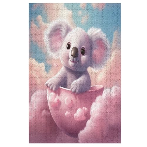 Puzzles Für Erwachsene, 1000 Teile, Koala, Kreative Holzpuzzles, Praktisches Spiel, Familiendekoration （78×53cm） von PPZYY