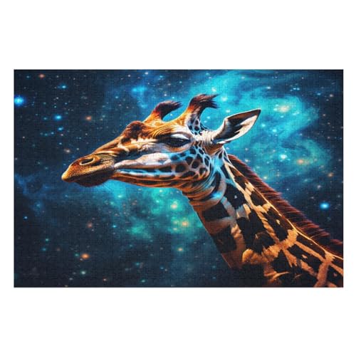 Puzzles Für Erwachsene, Giraffe Puzzle, 1000 Teile, Kreatives, Geistiges Spielzeug, Kinder, Montagespiele （75×50cm） von PPZYY