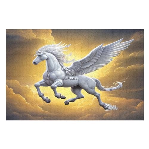 Puzzles Für Erwachsene Horse,1000-teilige Puzzle Für Kinder Ab 12 Jahren, Holzpuzzles Für Die Heimdekoration, （75×50cm） von PPZYY
