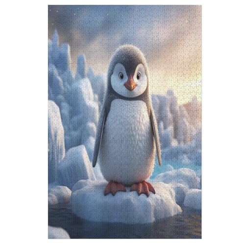 Puzzles Für Erwachsene Pinguins,1000-teilige Puzzle Für Kinder Ab 12 Jahren, Holzpuzzles Für Die Heimdekoration, （78×53cm） von PPZYY