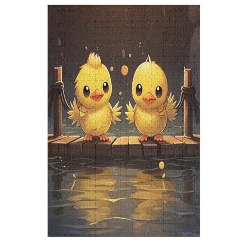 Puzzles Für Erwachsene Und Kinder, Animal Ente -Puzzle, 1000 Teile, Kreative Holzpuzzles, Geschenke （78×53cm） von PPZYY