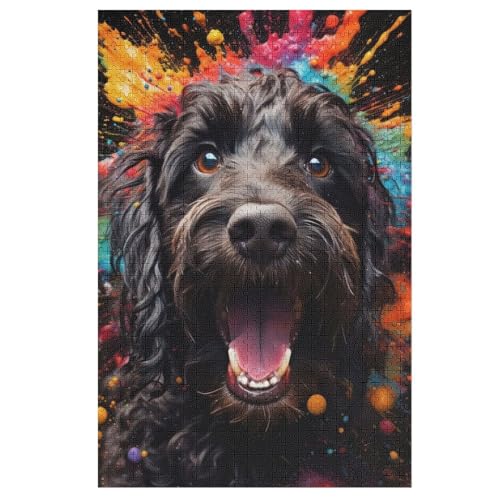 Puzzles Für Erwachsene Und Kinder, Hund -Puzzle, 1000 Teile, Kreative Holzpuzzles, Puzzles Für Erwachsene, Geschenke （78×53cm） von PPZYY