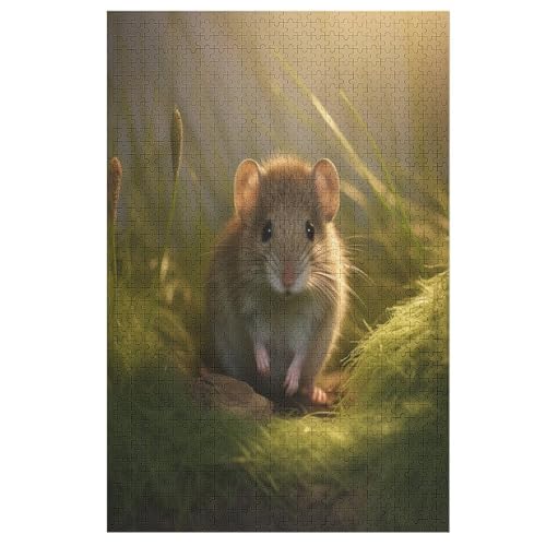 Puzzles Für Erwachsene Und Kinder, Maus -Puzzle, 1000 Teile, Kreative Holzpuzzles, Geschenke （78×53cm） von PPZYY