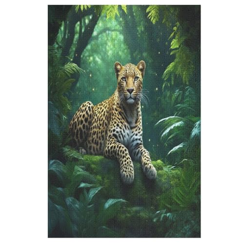 Puzzles Gepard, 1000 Teile, Puzzle Aus Holz Für Erwachsene Und Kinder Ab 12 Jahren, Lernspielzeug （78×53cm） von PPZYY