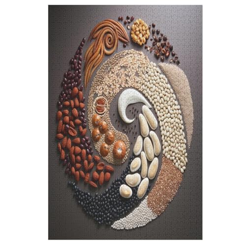 Puzzles Getreide, 1000 Teile, Puzzle Aus Holz Für Erwachsene Und Kinder Ab 12 Jahren, Lernspielzeug （78×53cm） von PPZYY