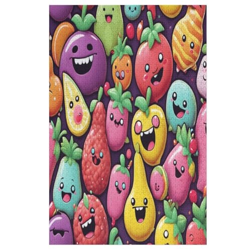 Puzzles Obst, 1000 Teile, Puzzle Aus Holz Für Erwachsene Und Kinder Ab 12 Jahren, Lernspielzeug （78×53cm） von PPZYY
