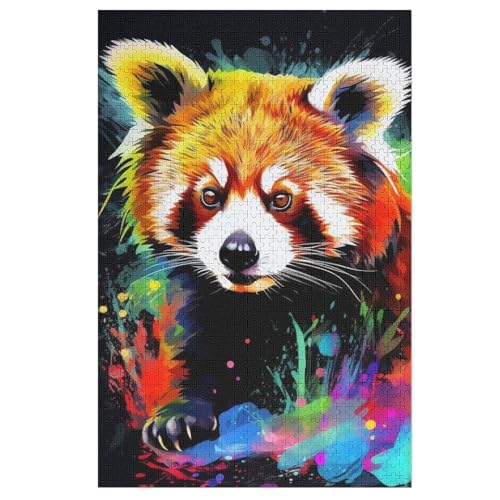 Puzzles Panda, 1000 Teile, Puzzle Aus Holz Für Erwachsene Und Kinder Ab 12 Jahren, Lernspielzeug （78×53cm） von PPZYY