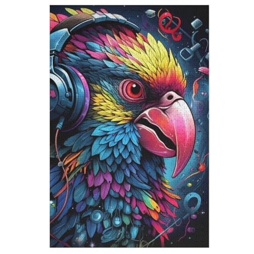 Puzzles Papagei, 1000 Teile, Puzzle Aus Holz Für Erwachsene Und Kinder Ab 12 Jahren, Lernspielzeug （78×53cm） von PPZYY