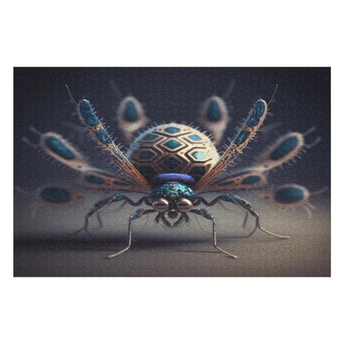 Puzzles Spinne, 1000 Teile, Puzzle Aus Holz Für Erwachsene Und Kinder Ab 12 Jahren, Lernspielzeug （75×50cm） von PPZYY
