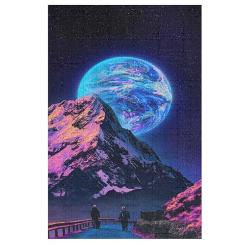 Puzzles Traumlandschaft, 1000 Teile, Puzzle Aus Holz Für Erwachsene Und Kinder Ab 12 Jahren, Lernspielzeug （78×53cm） von PPZYY