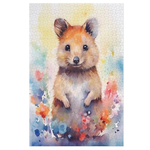 Hamster,1000 Teile,Holzpuzzle,einzigartiges Puzzle,kreatives Puzzle,Geschenk Für Erwachsene,Familienspiel,Herausforderungsaktivität,（78×53cm） von PPZYY