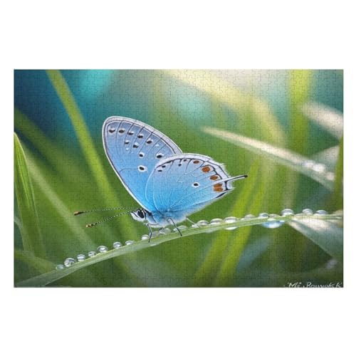 Schmetterling Puzzles 1000 Teile Erwachsener Kniffel Spaß Für Die Ganze Familie, Holzpuzzle Kinder Erwachsene, Impossible Puzzle Schwer （75×50cm） von PPZYY