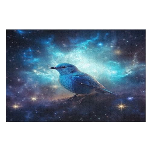 Süßer Vogel Puzzles 1000 Teile Erwachsener Kniffel Spaß Für Die Ganze Familie, Holzpuzzle Kinder Erwachsene, Impossible Puzzle Schwer （75×50cm） von PPZYY