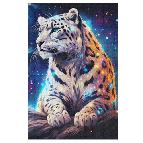 Tiger Puzzle 1000 Teile, Holzpuzzle Für Erwachsene Kinder, Impossible Puzzles, Geschicklichkeitsspiel Für Die Ganze Familie （78×53cm） von PPZYY