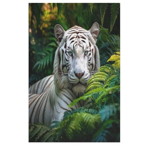 Tiger-Puzzlespiel Aus Holz, 1000 Puzzleteile, Puzzle Für Teenager Und Erwachsene, Kreatives Spielzeug, Puzzles, （78×53cm） von PPZYY