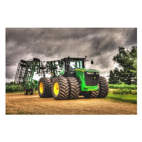 Traktor Puzzle 1000 Teile, Holzpuzzle Herausforderndes Geschicklichkeitsspiel Für Die Ganze Familie, Kinder Erwachsenenpuzzle Ab 12 Jahren （75×50cm） von PPZYY