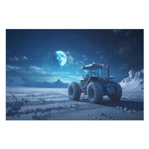 Traktor-Puzzlespiel Aus Holz, 1000 Puzzleteile, Puzzle Für Teenager Und Erwachsene, Kreatives Spielzeug, Puzzles, （75×50cm） von PPZYY
