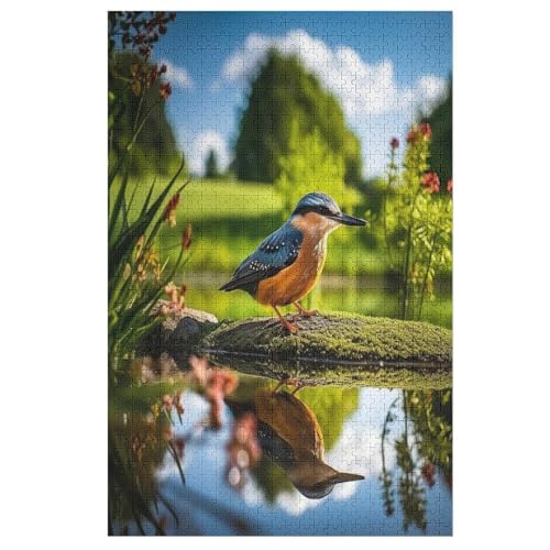 Vogel Puzzle 1000 Teile, Holzpuzzle Herausforderndes Geschicklichkeitsspiel Für Die Ganze Familie, Kinder Erwachsenenpuzzle Ab 12 Jahren （78×53cm） von PPZYY