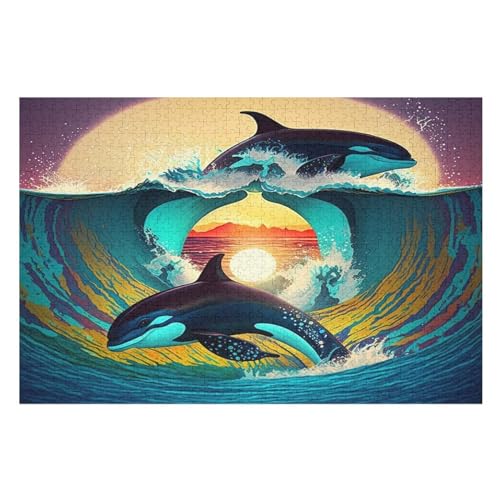 Wal 1000 Teile Puzzles Für Erwachsene, Impossible Puzzle, Geschicklichkeitsspiel Für Die Ganze Familie, Kinder Holzpuzzle （75×50cm） von PPZYY