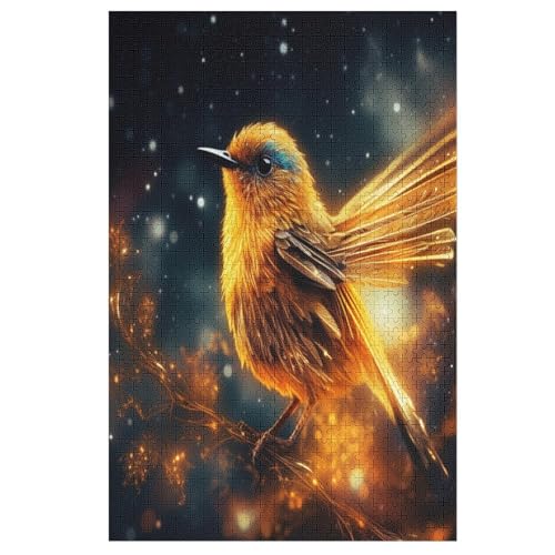 süßer Vogel Holzpuzzle 1000 Teile,Puzzles Für Erwachsene, Impossible Puzzle, Kinder Legespiel （78×53cm） von PPZYY