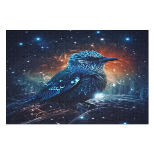 süßer Vogel Puzzles 1000 Teile Erwachsener Kniffel Spaß Für Die Ganze Familie, Holzpuzzle Kinder Erwachsene, Impossible Puzzle Schwer （75×50cm） von PPZYY