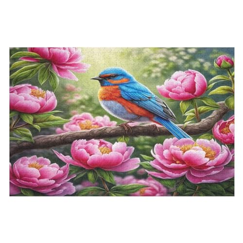 süßer Vogel Puzzles 1000 Teile Erwachsener Kniffel Spaß Für Die Ganze Familie, Holzpuzzle Kinder Erwachsene, Impossible Puzzle Schwer （75×50cm） von PPZYY