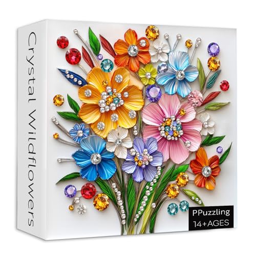 Crystal Wildflowers 1000 Teile Puzzle von PPuzzling