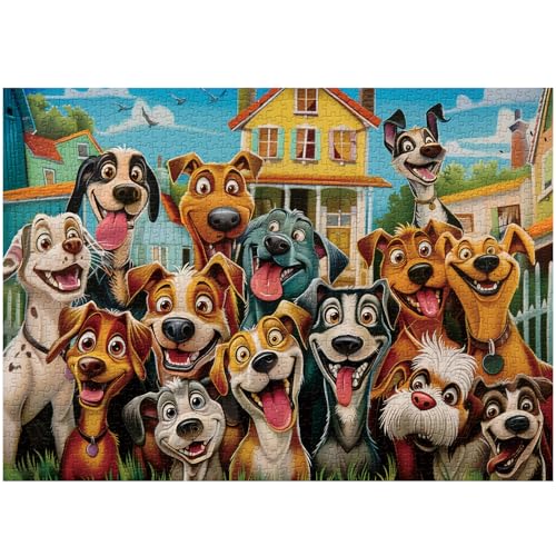 Happy Puppy Puzzles, 1000 Teile Happy Puppy Puzzles, 1000 Teile von PPuzzling