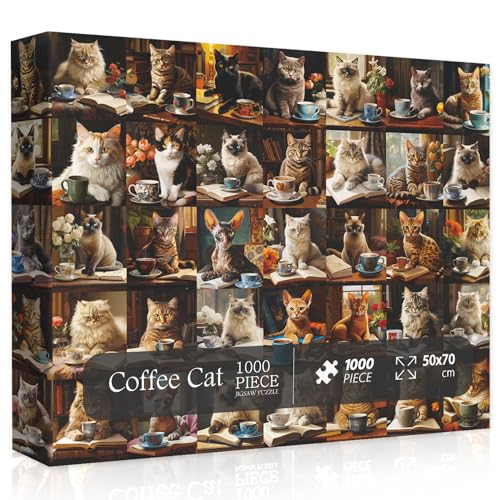 Kaffeekatze 1000 Teile Puzzle Kaffeekatze 1000 Teile Puzzle von PPuzzling