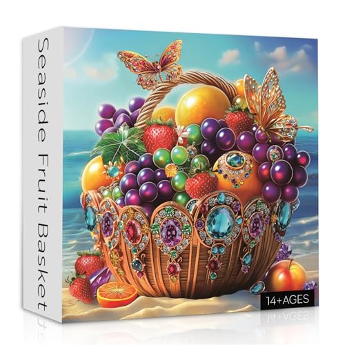 Strandfrucht-Puzzles für Erwachsene, 1000 Teile, Juwel Kunst-Puzzle, Fantasy-Erdbeere, bunte tropische Früchte, Puzzle als Wandkunst zu Hause Strandfrucht-Puzzles für Erwachsene, 1000 Teile, Juwel Kunst-Puzzle, Fantasy-Erdbeere, bunte tropische Früchte, Puzzle als Wandkunst zu Hause von PPuzzling