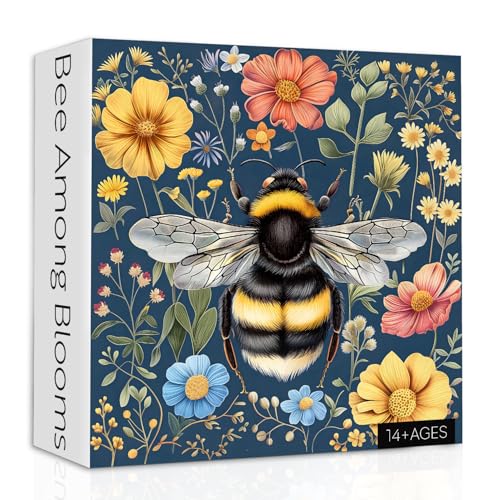 Vintage Bee Puzzles für Erwachsene 1000 Teile, Retro Blumengarten Puzzles, Natur Wildblume Tier Puzzle als Wohnkultur Vintage Bee Puzzles für Erwachsene 1000 Teile, Retro Blumengarten Puzzles, Natur Wildblume Tier Puzzle als Wohnkultur von PPuzzling