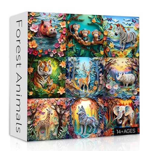 Waldtier-Puzzle, 1000 Stück Waldtier-Puzzle, 1000 Stück von PPuzzling