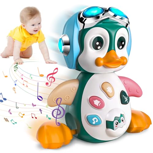 PQETBV Pinguin Musik Spielzeug ab 1 Jahr, Krabbel Musikspielzeug Babyspielzeug ab 10 12 18 Monate, Baby Spielzeug mit Musik, Lernspielzeug für Kleinkind Geburtstag Geschenk ab 12 Monate PQETBV Pinguin Musik Spielzeug ab 1 Jahr, Krabbel Musikspielzeug Babyspielzeug ab 10 12 18 Monate, Baby Spielzeug mit Musik, Lernspielzeug für Kleinkind Geburtstag Geschenk ab 12 Monate von PQETBV