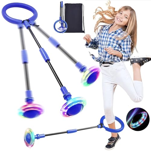 PQETBV Springring Fußkreisel Swing Wheel, Kinder Blinkender Springring Fußkreisel Faltbarer Flash Jumping Ball Erwachsene Jungen Mädchen 5 6 7 8 9 10 11 12 13 mit LED Licht Rad PQETBV Springring Fußkreisel Swing Wheel, Kinder Blinkender Springring Fußkreisel Faltbarer Flash Jumping Ball Erwachsene Jungen Mädchen 5 6 7 8 9 10 11 12 13 mit LED Licht Rad von PQETBV