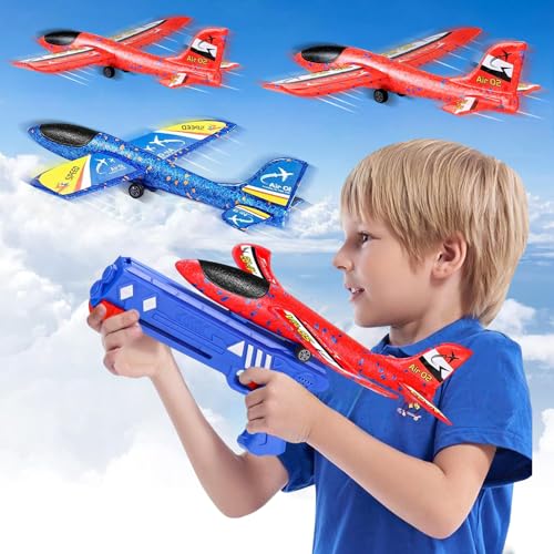 PQETBV Styroporflieger Katapult Pistole Kinderspielzeug, 4 Stücke Flugzeug Spielzeug, Kinder Outdoor Garten Spiele Kindergeburtstag Geschenke Jungen Mädchen für ab 3 4 5 6 7 8 9 10 Jahre PQETBV Styroporflieger Katapult Pistole Kinderspielzeug, 4 Stücke Flugzeug Spielzeug, Kinder Outdoor Garten Spiele Kindergeburtstag Geschenke Jungen Mädchen für ab 3 4 5 6 7 8 9 10 Jahre von PQETBV